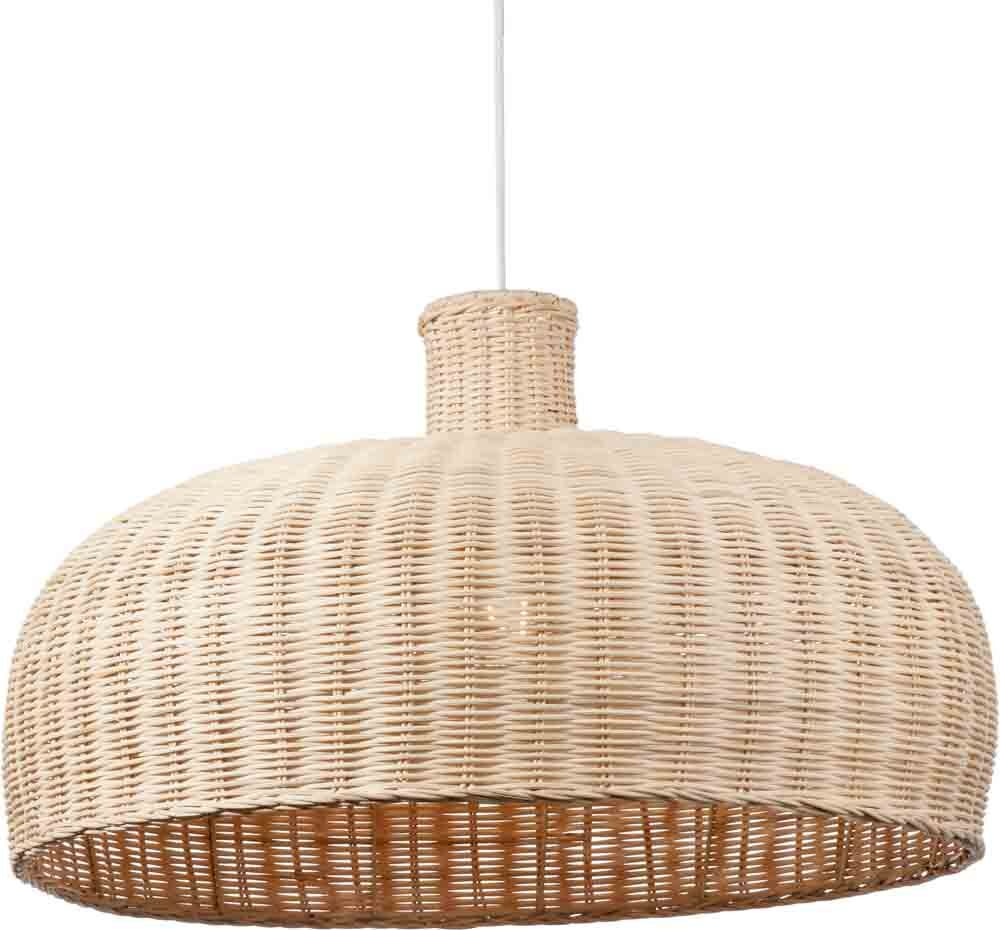 Pacific Caswell Natural Rattan Dome Pendant 33-074 - Image 3