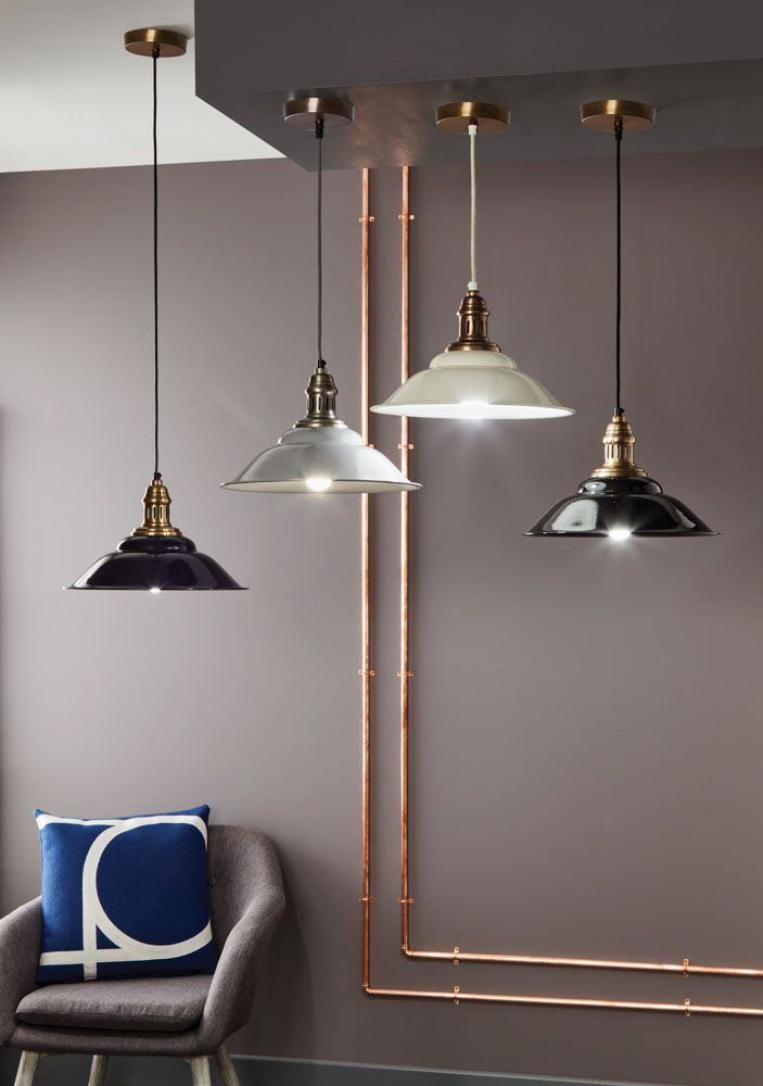 Pacific Macchiato Grey and Silver Metal Cafe Pendant 35-101 - Image 2