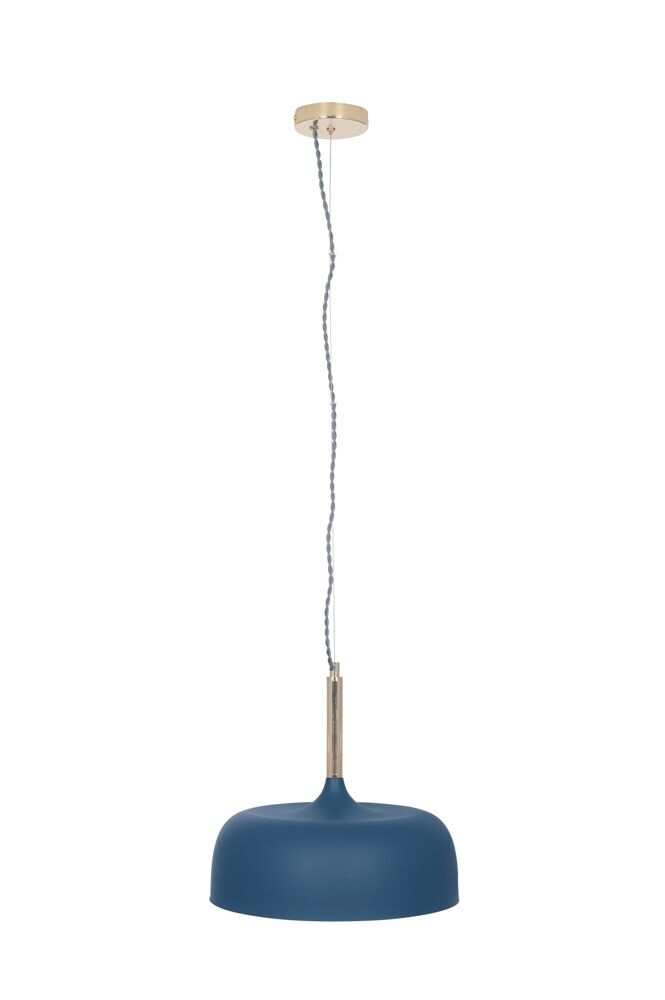 Pacific Anke Matt Indigo Domed Metal Pendant 35-233 - Image 6