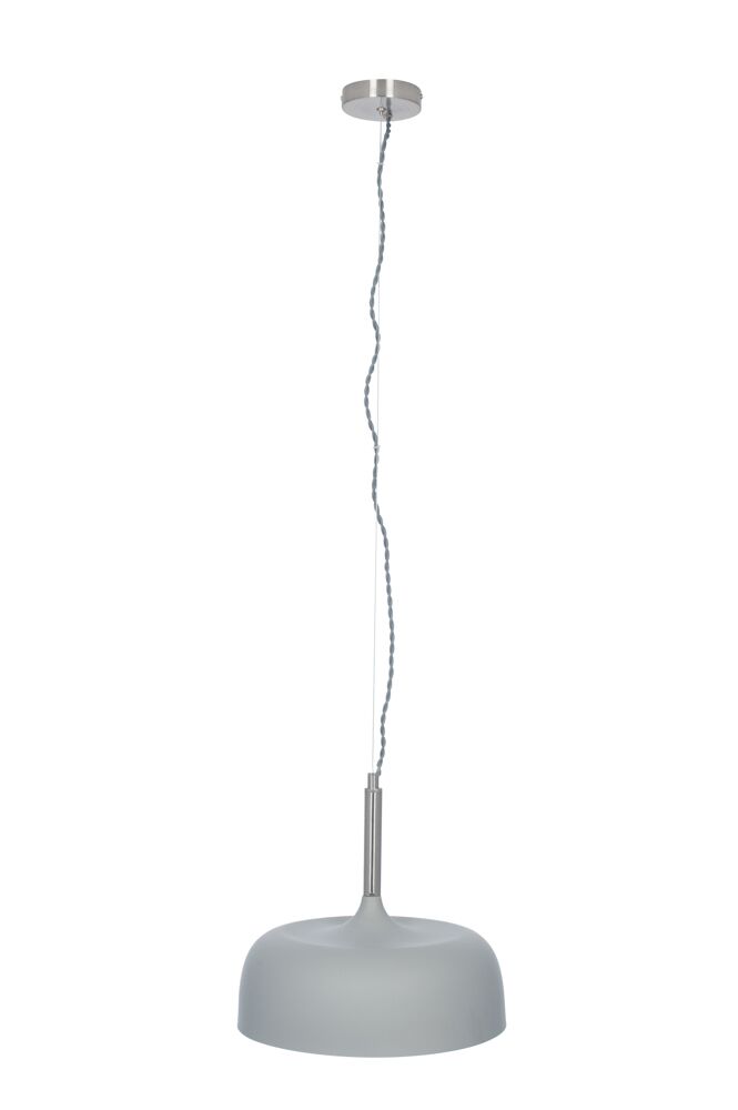 Pacific Anke Matt Grey Domed Metal Pendant 35-234 - Image 7