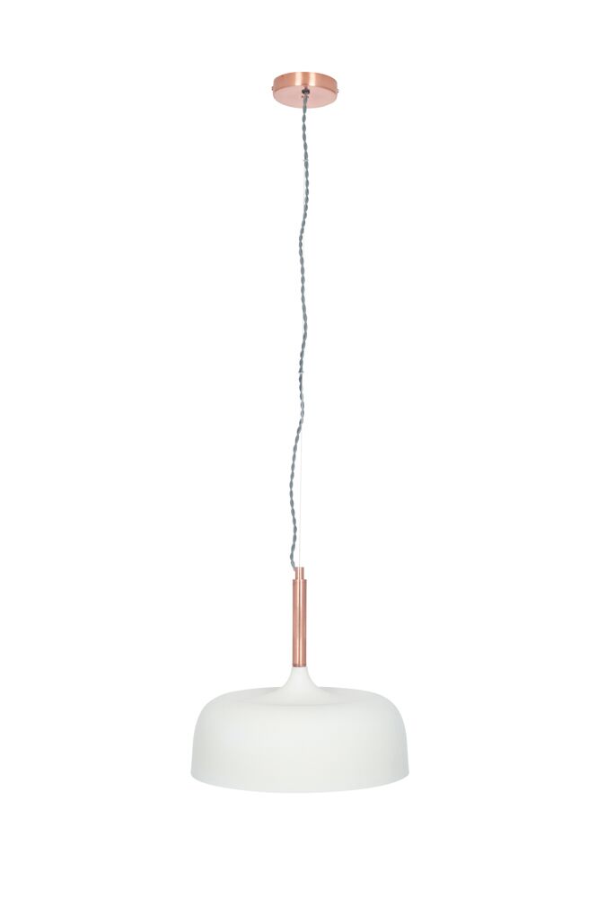Pacific Anke Matt Cream Domed Metal Pendant 35-235 - Image 9