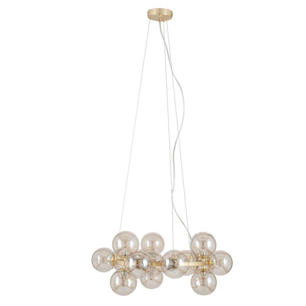 Pacific Vecchio Lustre Glass Ball and Gold Metal Pendant 35-284 - Image 4