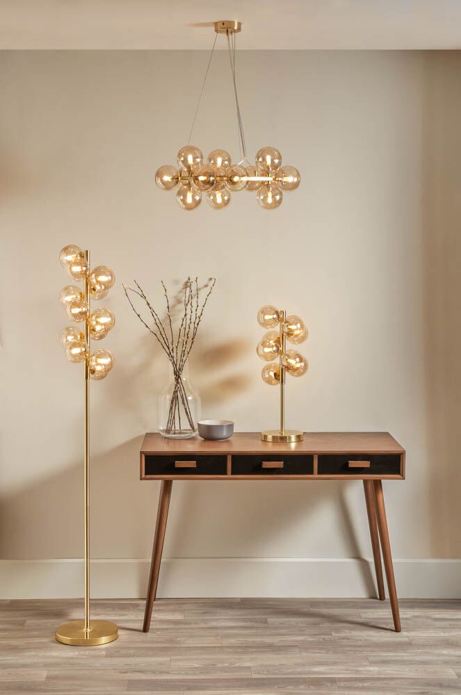 Pacific Vecchio Lustre Glass Ball and Gold Metal Pendant 35-284 - Image 9