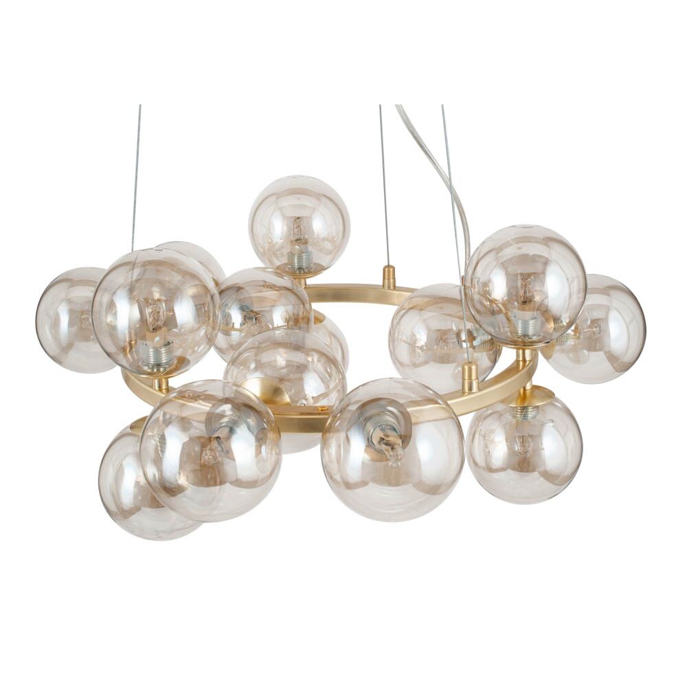 Pacific Vecchio Lustre Glass Ball and Gold Metal Pendant 35-284 - Image 10