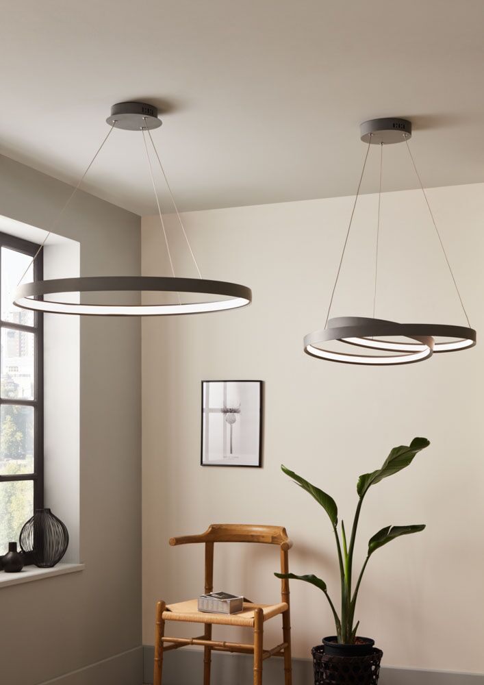 Pacific Orion Grey LED Round Pendant 35-294 - Image 7
