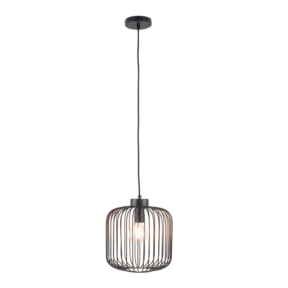 Pacific Dania Matt Black Metal Wire Pendant 35-299 - Image 2