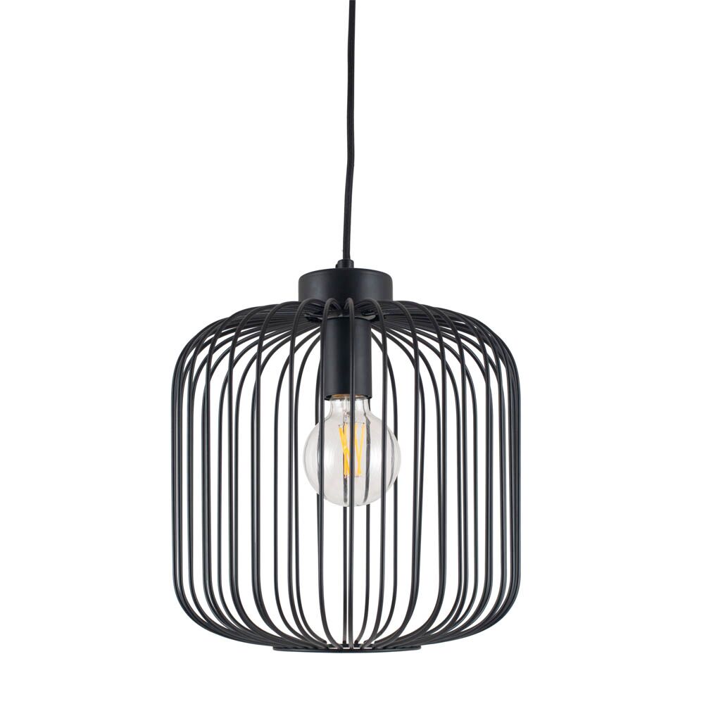 Pacific Dania Matt Black Metal Wire Pendant 35-299 - Image 8
