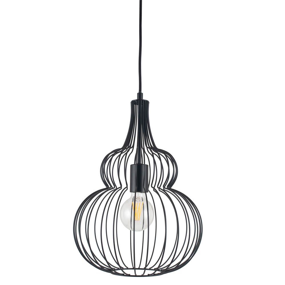Pacific Dania Matt Black Metal Shaped Wire Pendant 35-300 - Image 8