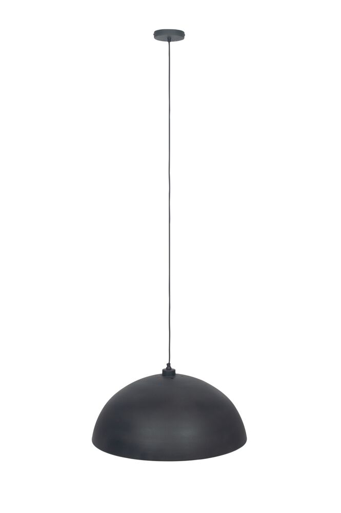 Pacific Anders Matt Black and Gold Leaf Metal Dome Pendant 35-314 - Image 6