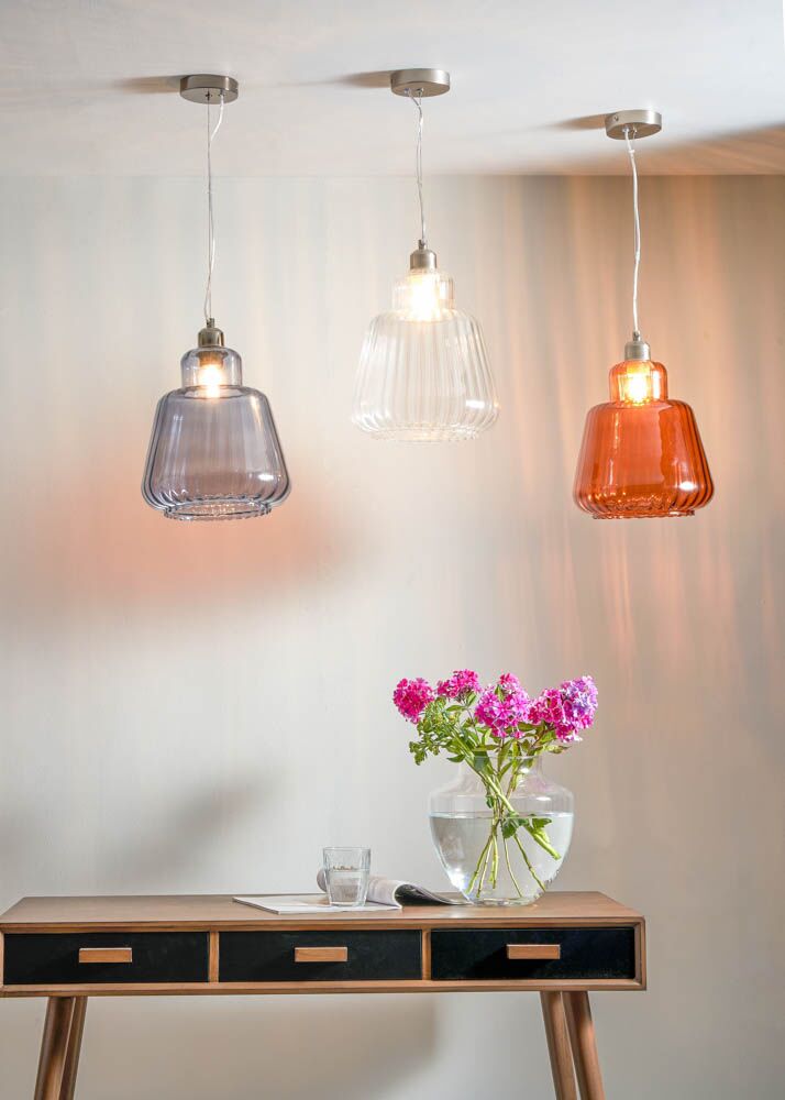 Pacific Porto Grey Optic Glass Tapered Pendant 35-365-K - Image 4