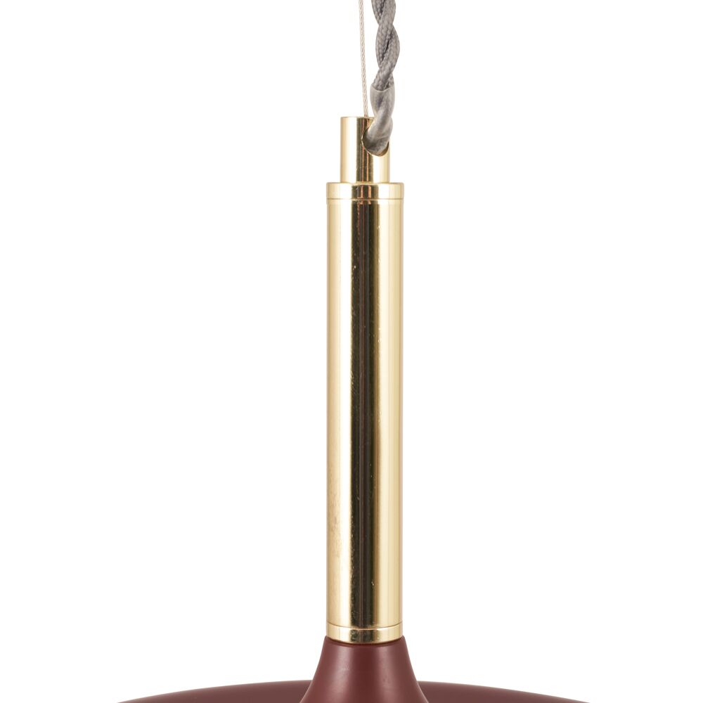 Pacific Anke Matt Mulberry Domed Metal Pendant 35-374 - Image 5
