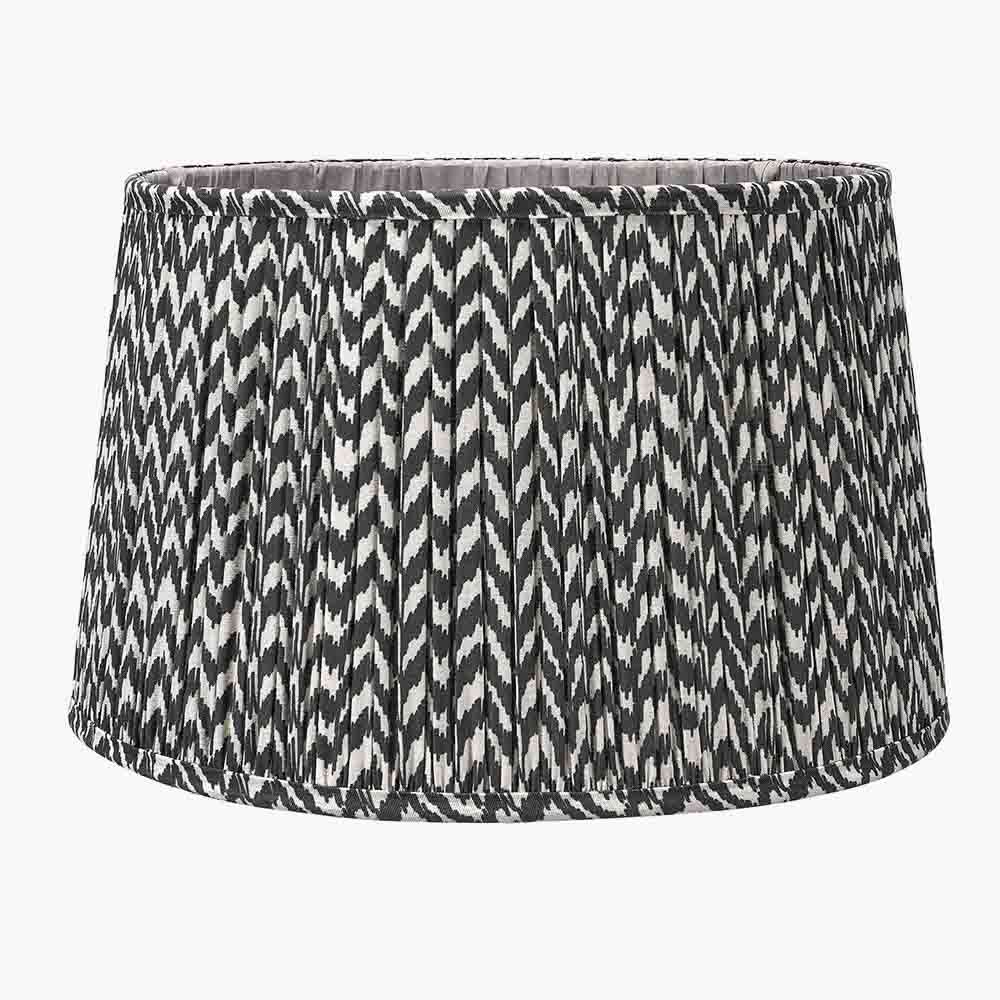 Pacific Vienna 50cm Black Chevron Mushroom Pleat Shade 36-054-20BK - Image 2