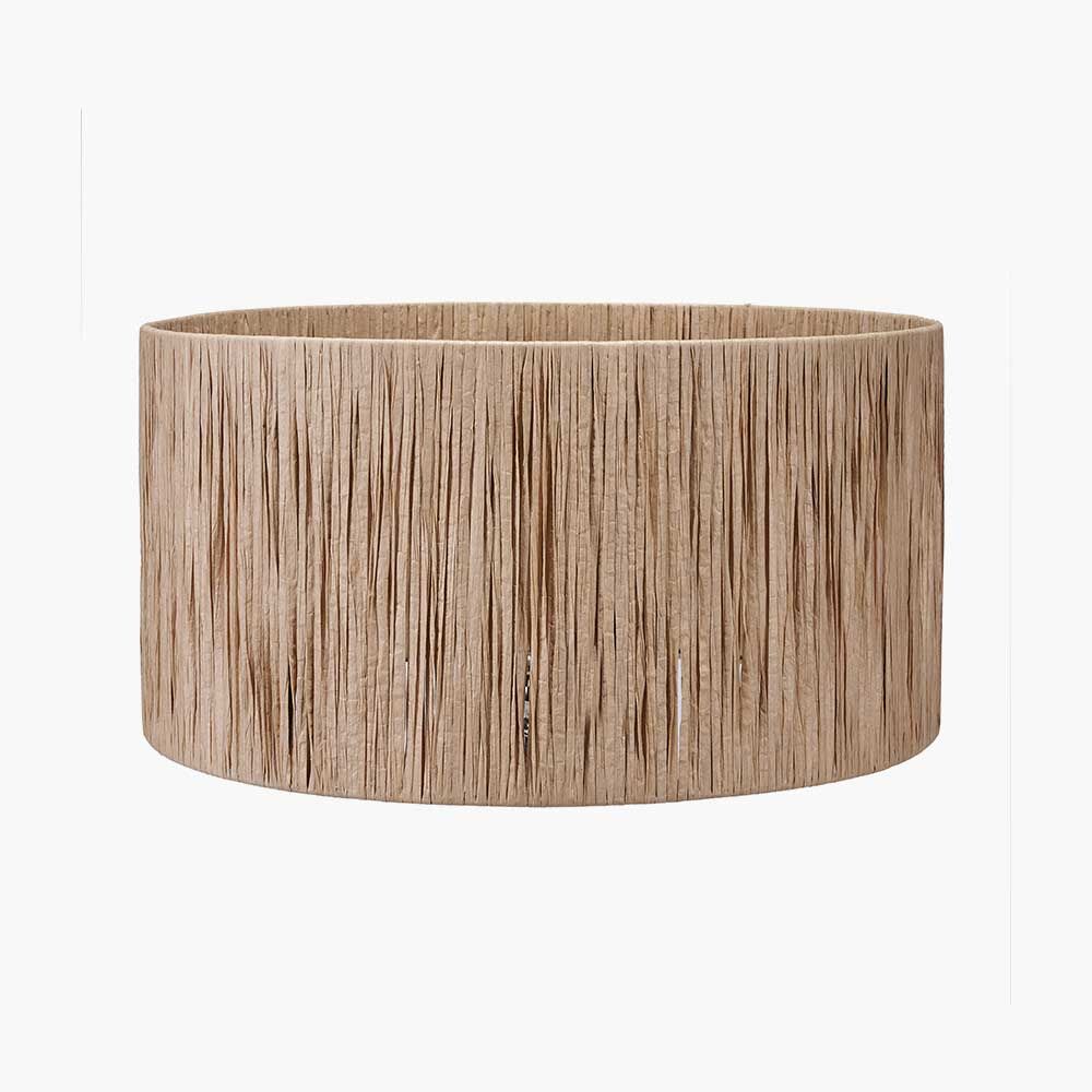 Pacific Tilia 45cm Natural Raffia Cylinder Shade 36-058-18NR - Image 2
