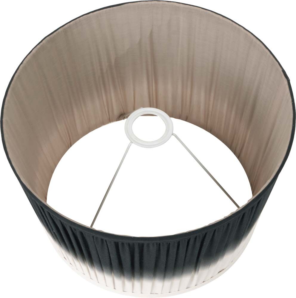 Pacific Scallop 40cm Black Ombre Soft Pleated Tapered Shade 36-059-16BK - Image 3