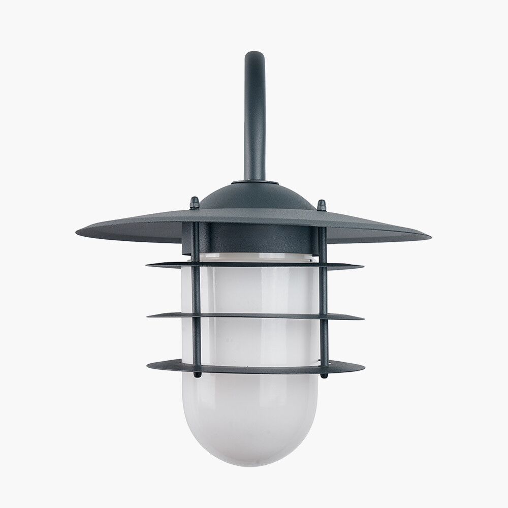 Pacific Centauri Dark Grey and Opaque Glass Wall Light 40-038 - Image 2