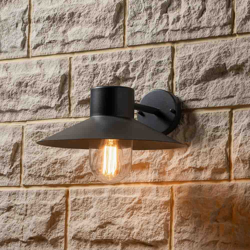 Pacific Carina Dark Grey Metal Outdoor Wall Light 40-054