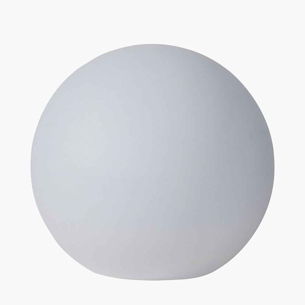 Pacific White Ball Outdoor Floor Lamp 45cm 40-060 - Image 3