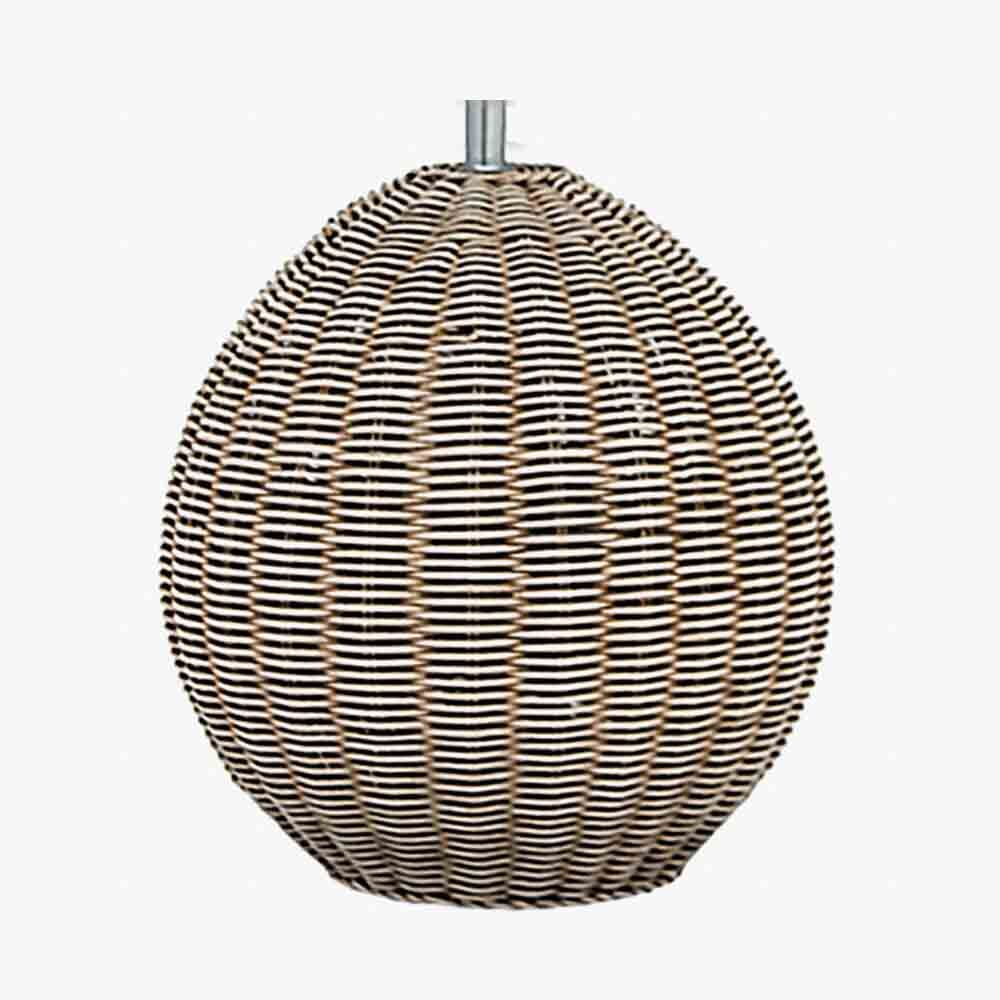 Pacific Raffles Large Rattan Cream Wash Table Lamp 501 - Image 2