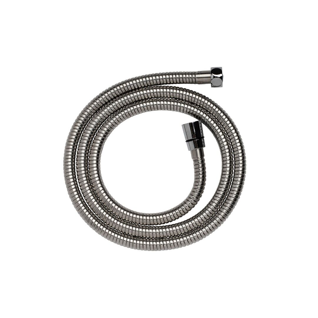 Croydex 1.5-2m Stretch Reinforced Shower Hose - Stainless Steel