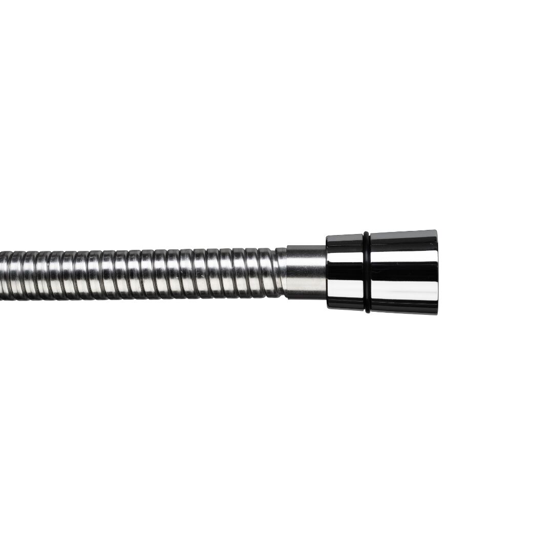 Croydex 1.5-2m Stretch Reinforced Shower Hose - Stainless Steel - Image 3
