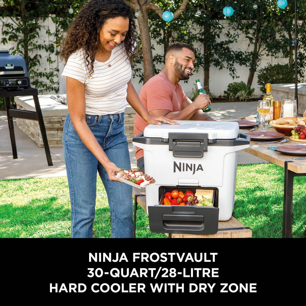 Ninja FB131UKWH FrostVault 30QT/28L Hard Cooler with Dry Zone - White - Image 2