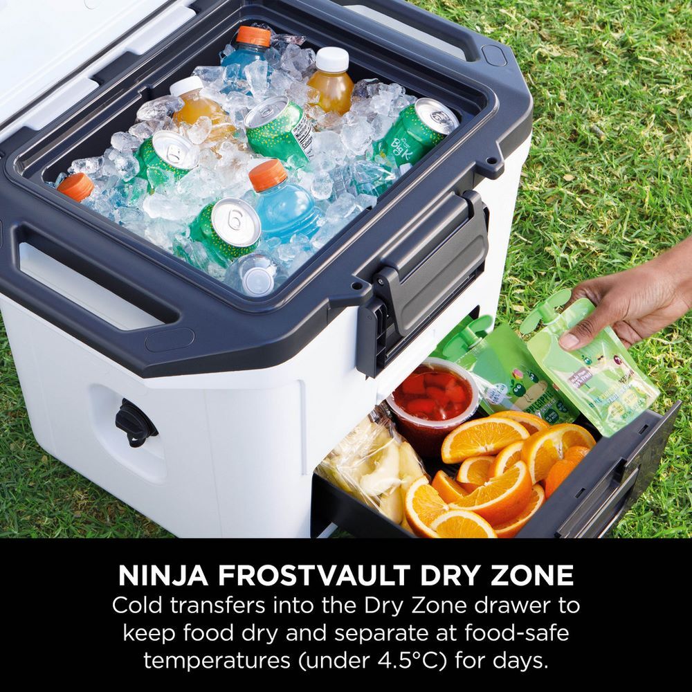 Ninja FB131UKWH FrostVault 30QT/28L Hard Cooler with Dry Zone - White - Image 5