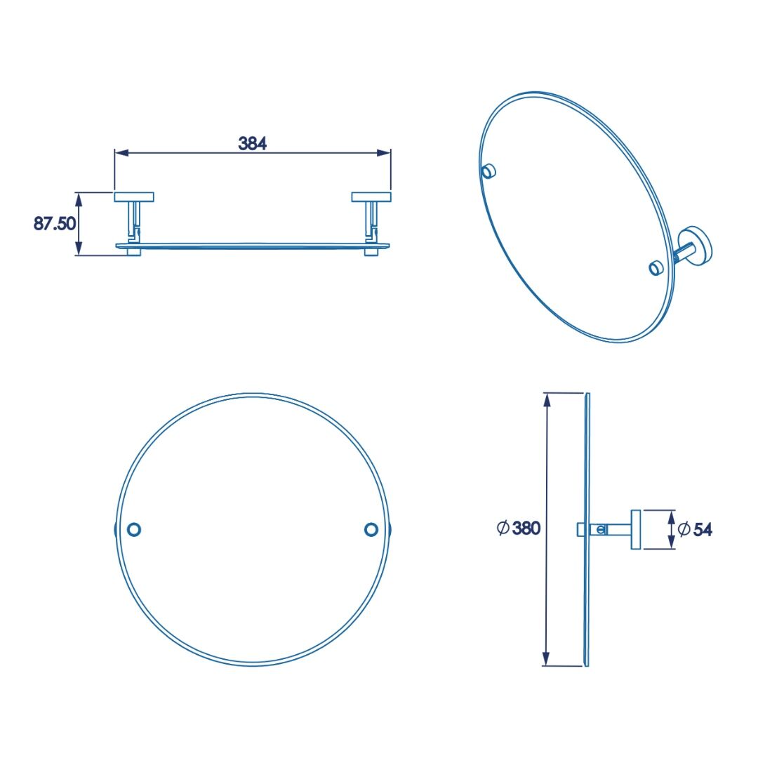 Croydex Romsey Mirror - Chrome - Image 3