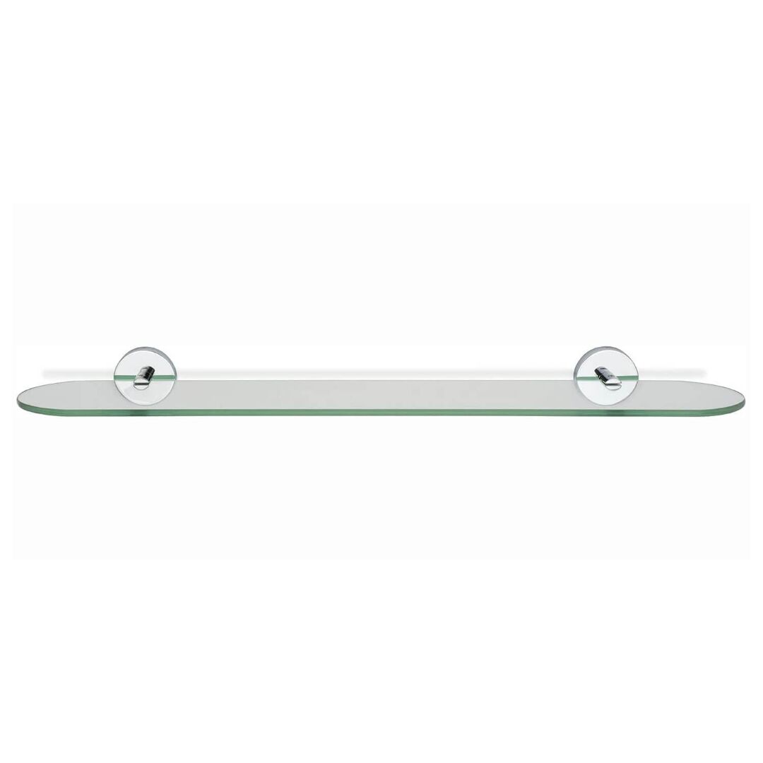 Croydex Romsey Glass Shelf - Chrome