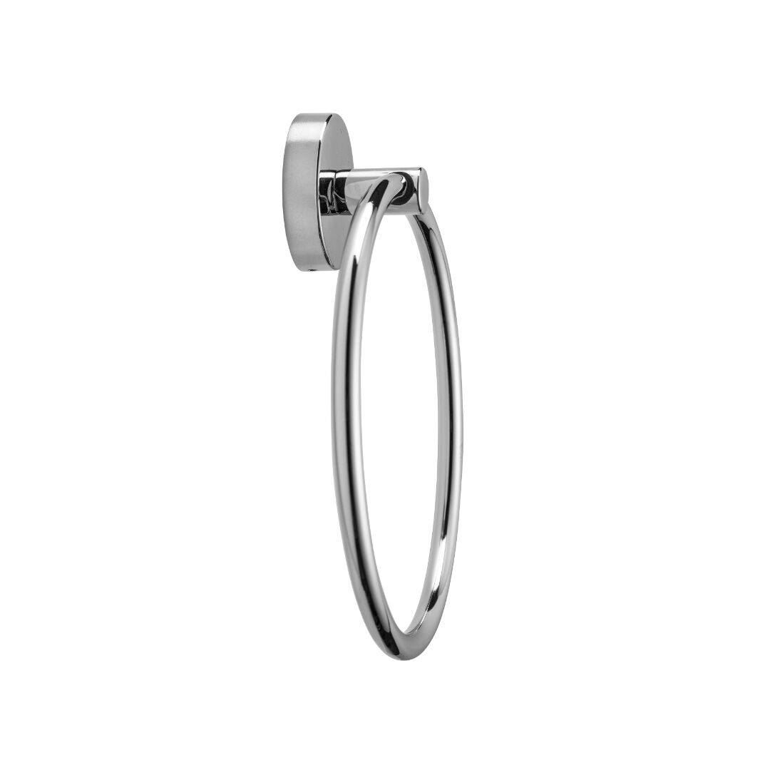Croydex Romsey Towel Ring - Chrome - Image 2