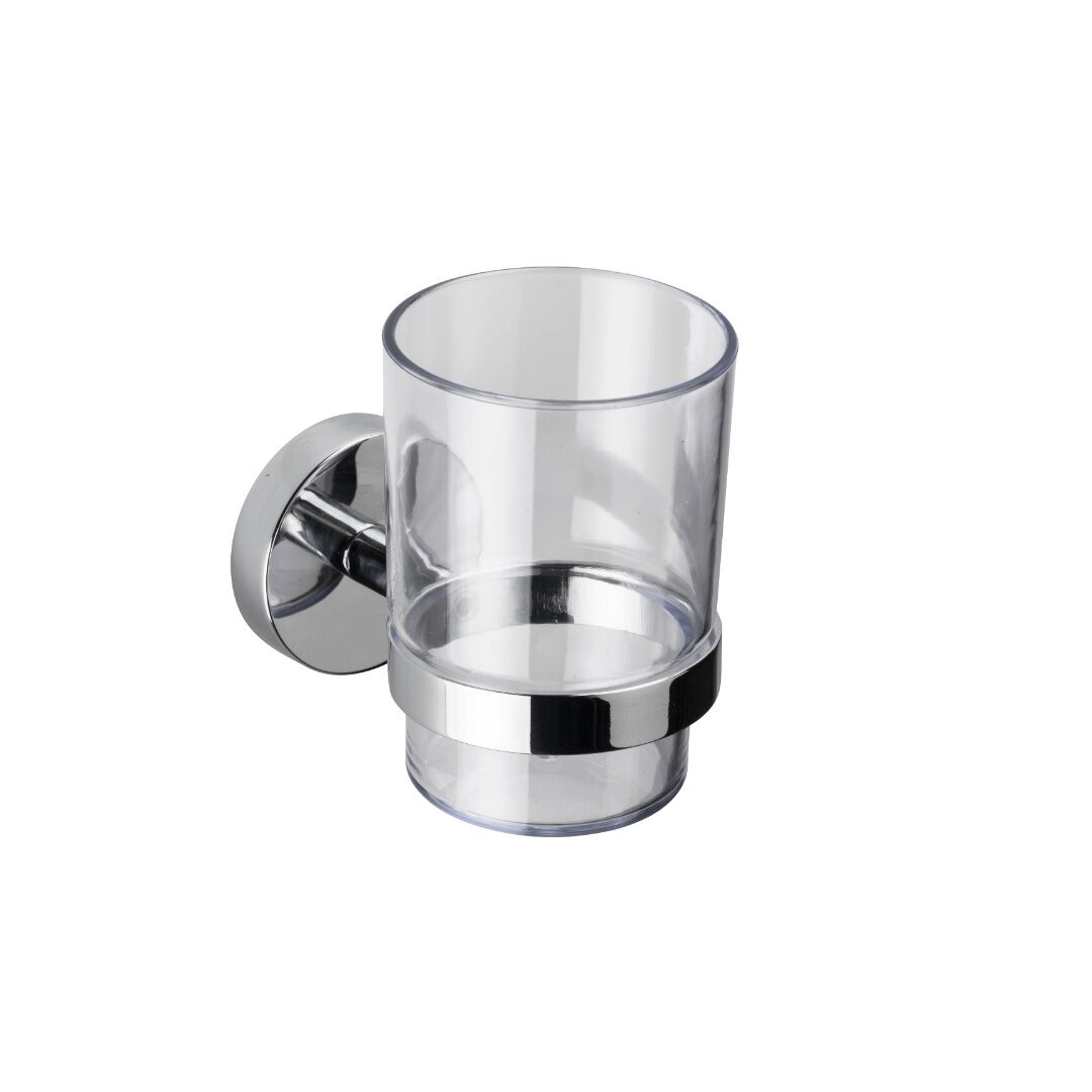 Croydex Romsey Tumbler & Holder - Chrome