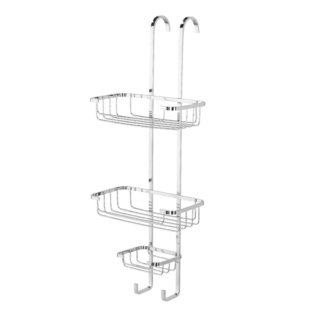 Croydex Hook Over 3 Tier Basket - Chrome - Image 3