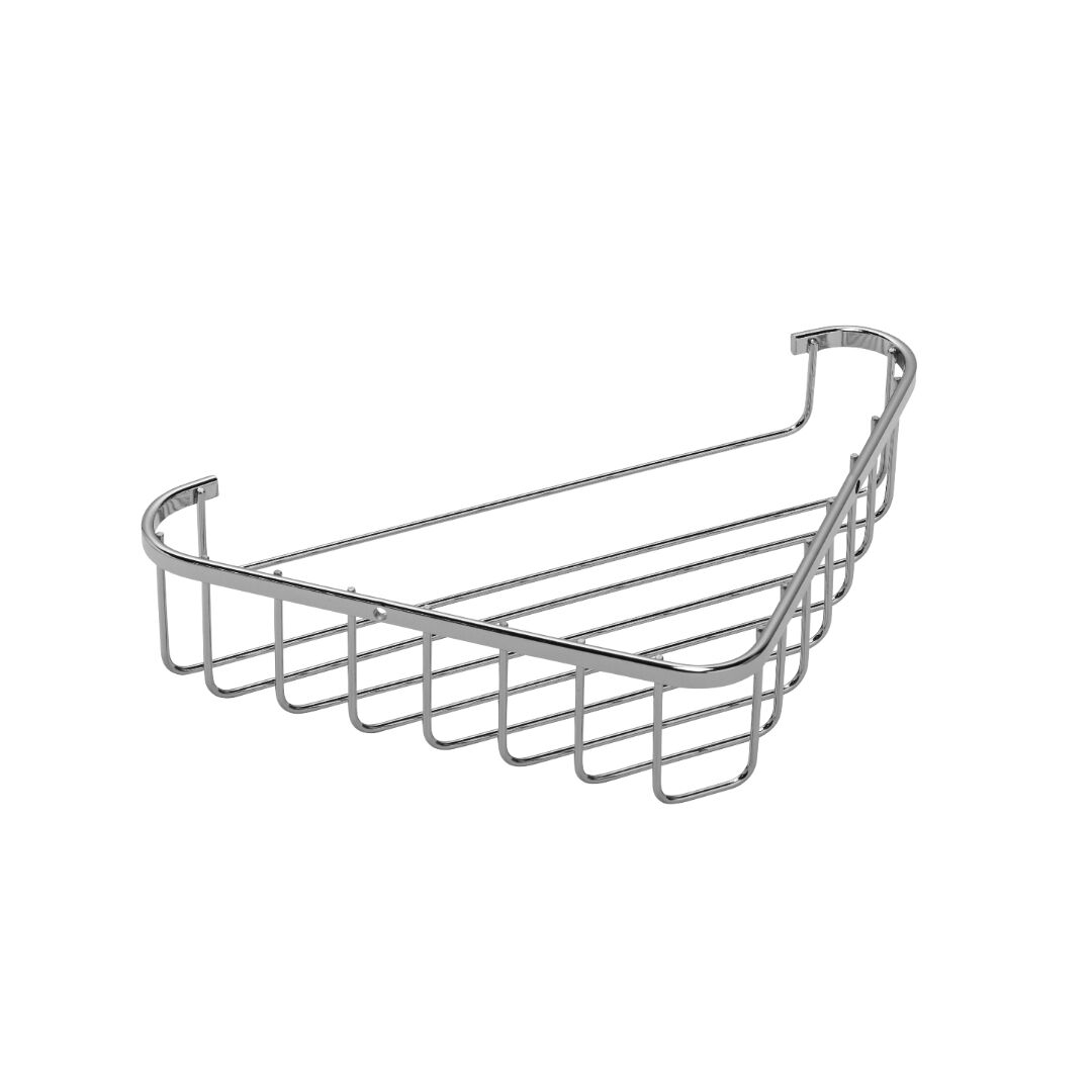 Croydex Corner Basket Chrome - Image 2