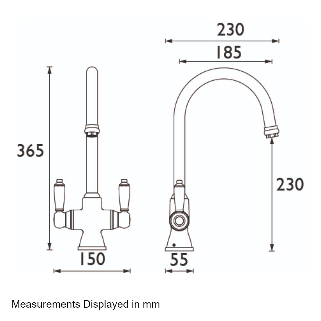 Bristan Renaissance Easyfit Sink Mixer Brushed - Nickel - Image 2