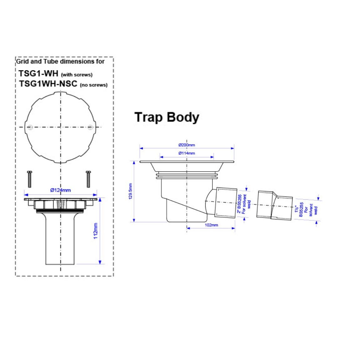 McAlpine Water Seal Gully with Horizontal Outlet - White - Image 2