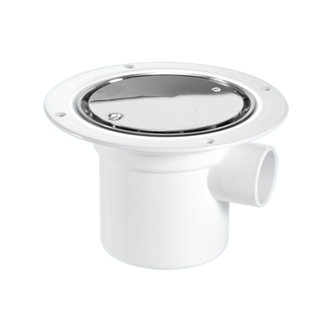 McAlpine 50mm Water Seal Gully with Vertical Outlet and Side Inlet - Chrome