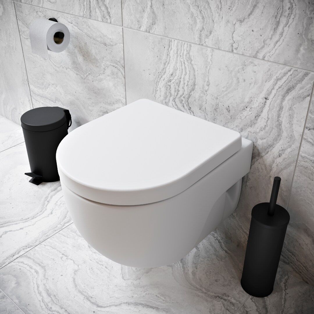 Croydex Eyre Soft Close Toilet Seat - White - Image 3