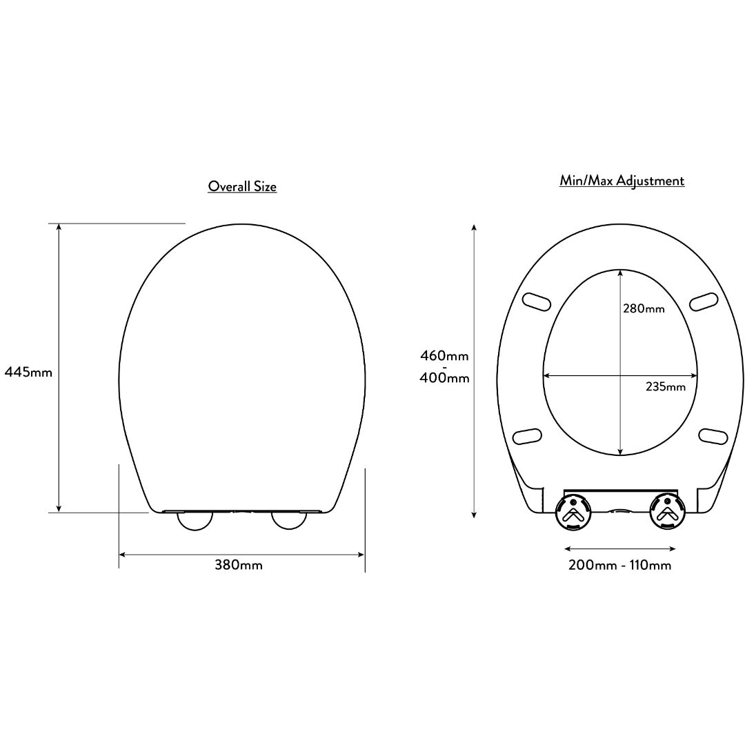 Croydex Constance Soft Close Toilet Seat - White - Image 3