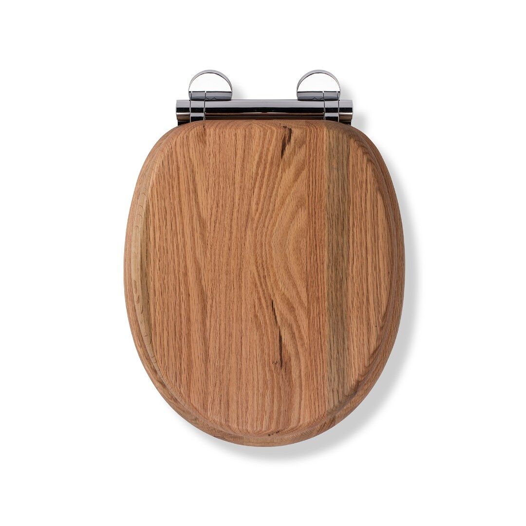 Croydex Rutland Toilet Seat - Solid Oak