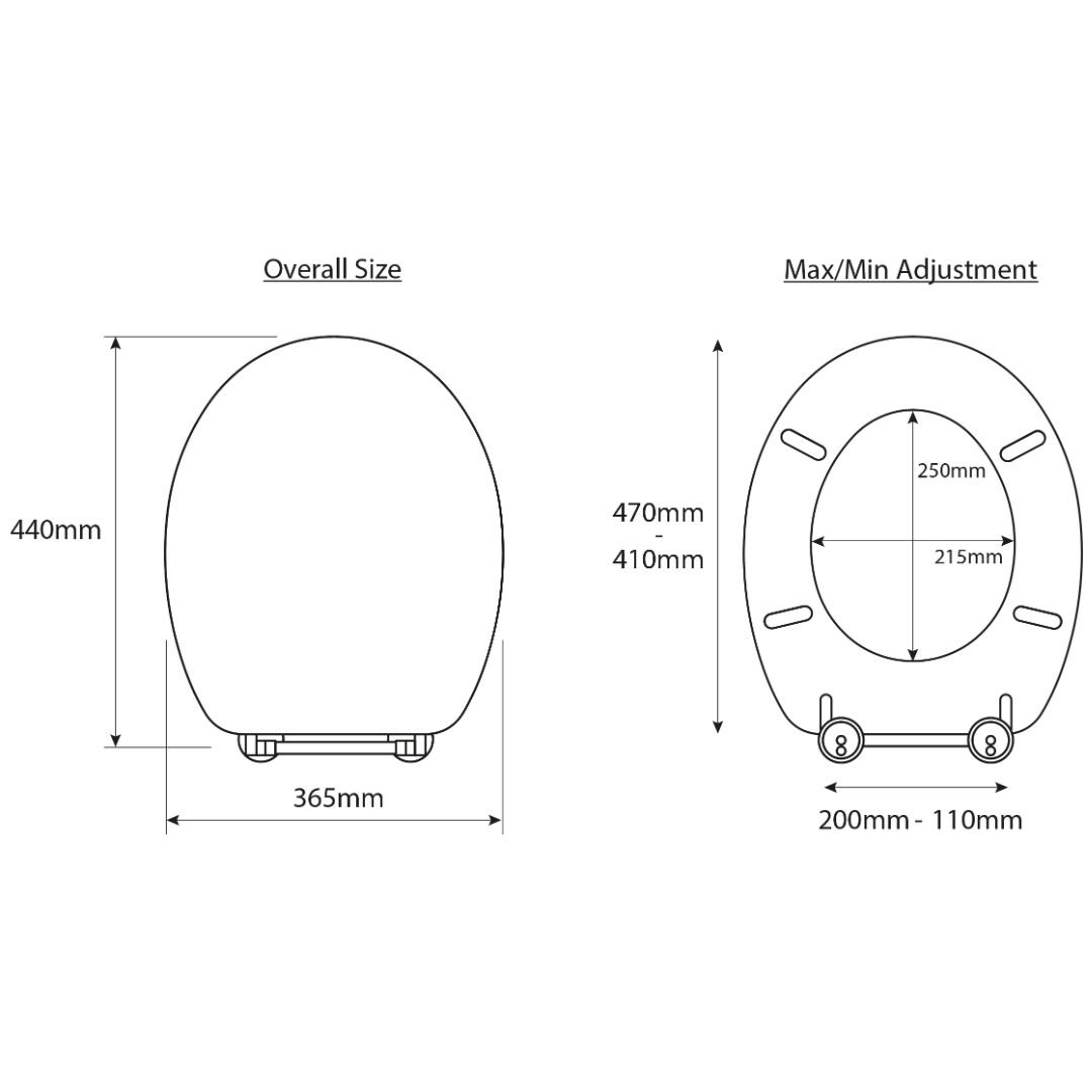 Croydex Rutland Toilet Seat - Solid Oak - Image 4