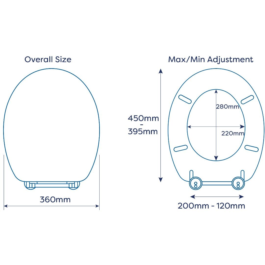 Croydex Huron Toilet Seat - White - Image 3