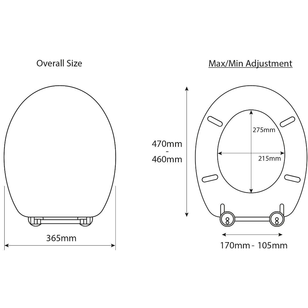 Croydex Carron Toilet Seat - White - Image 3