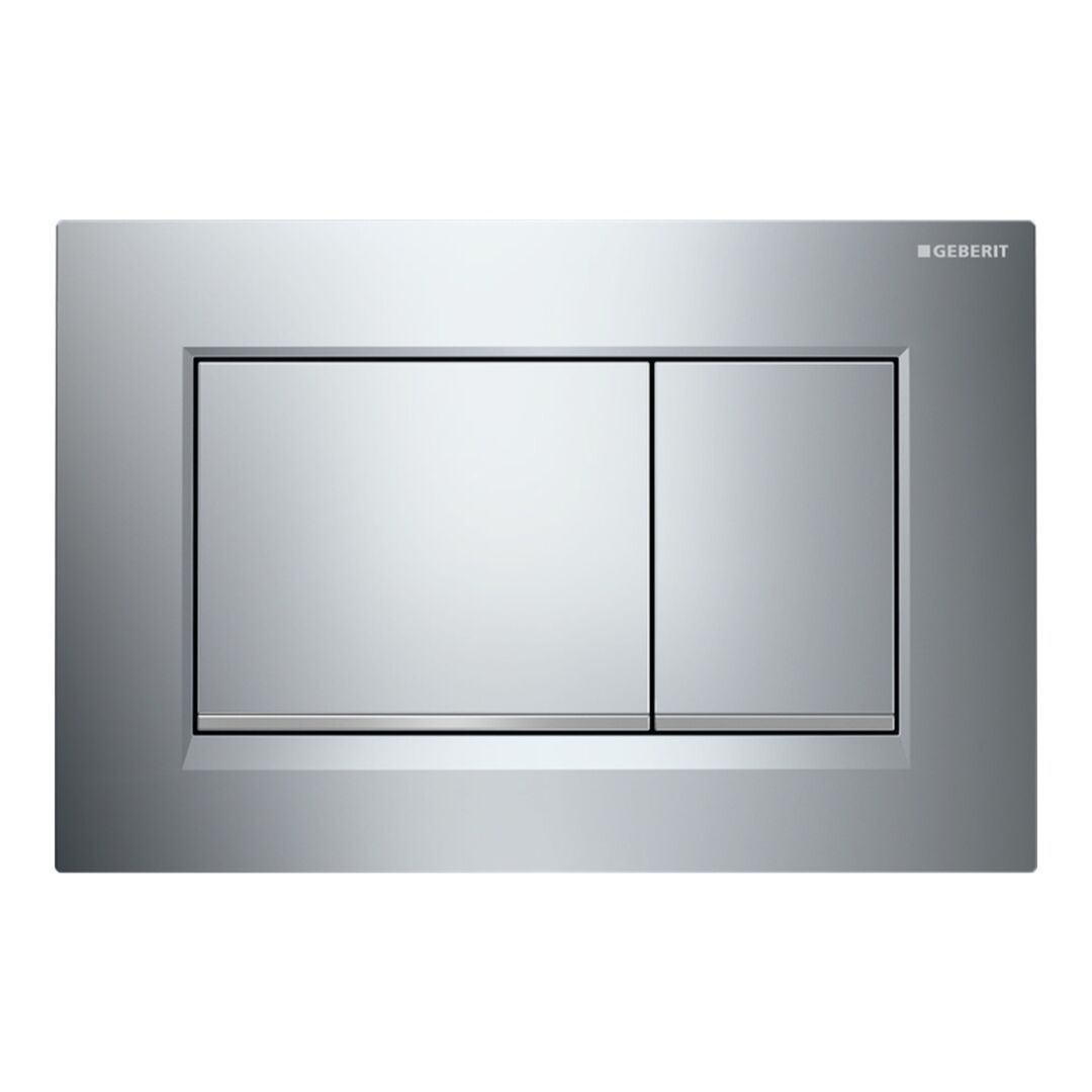 Geberit Sigma30 Actuator Dual Flush Plate - White