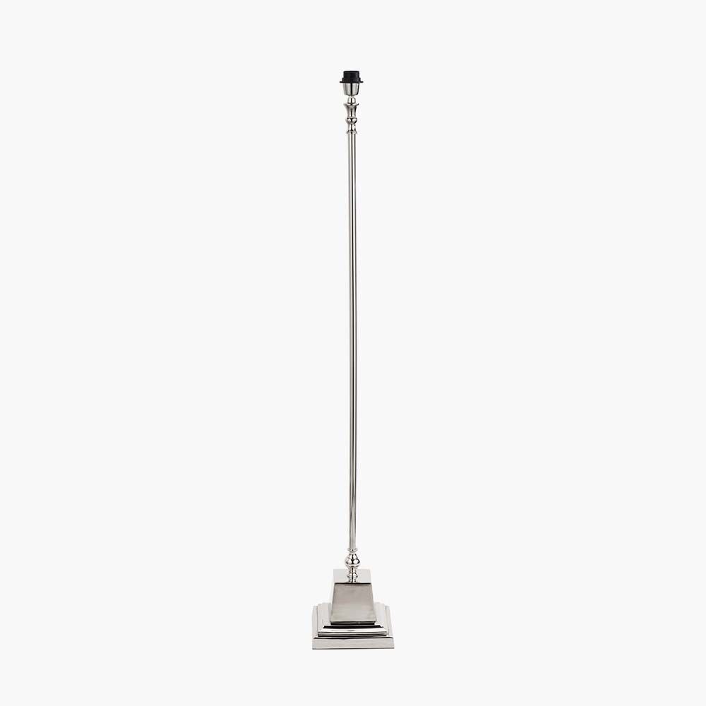 Pacific Claudius Nickel Metal Stick Floor Lamp 32-170-BO