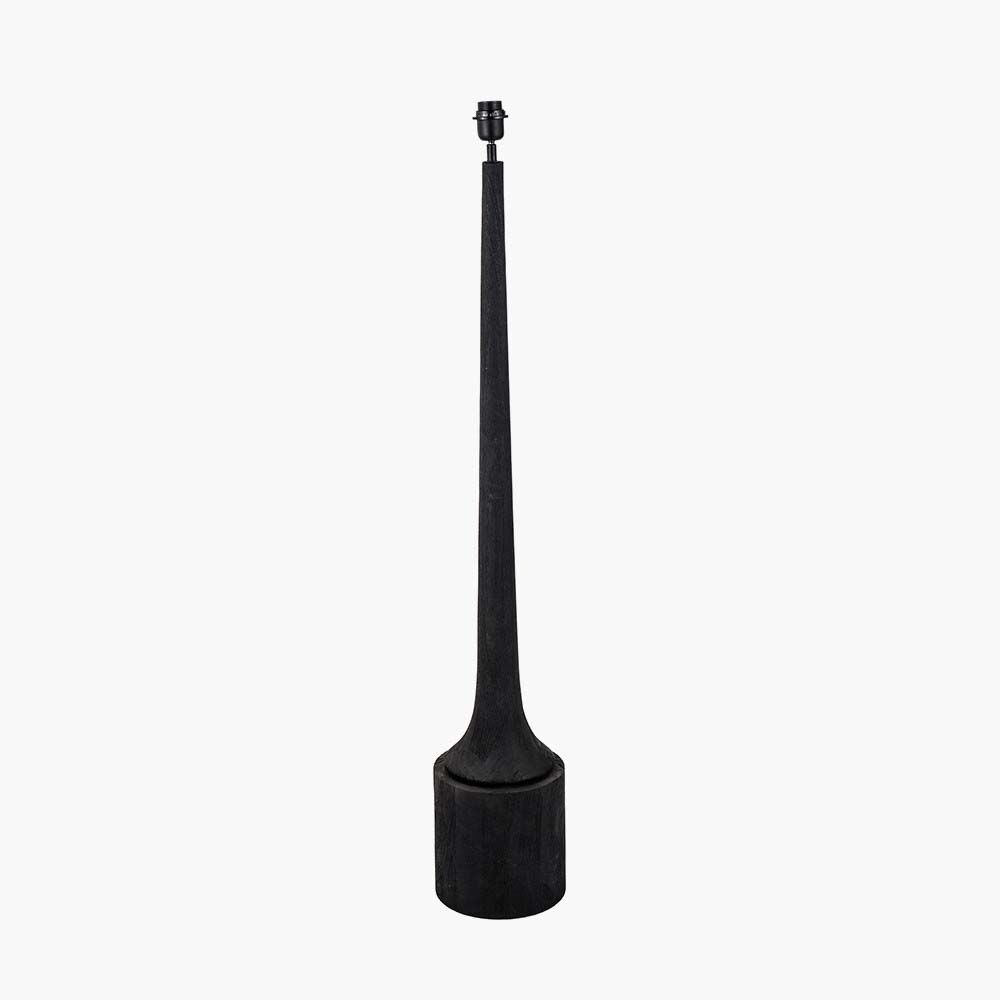 Pacific Marin Black Wood Tall Neck Floor Lamp 32-175-BO