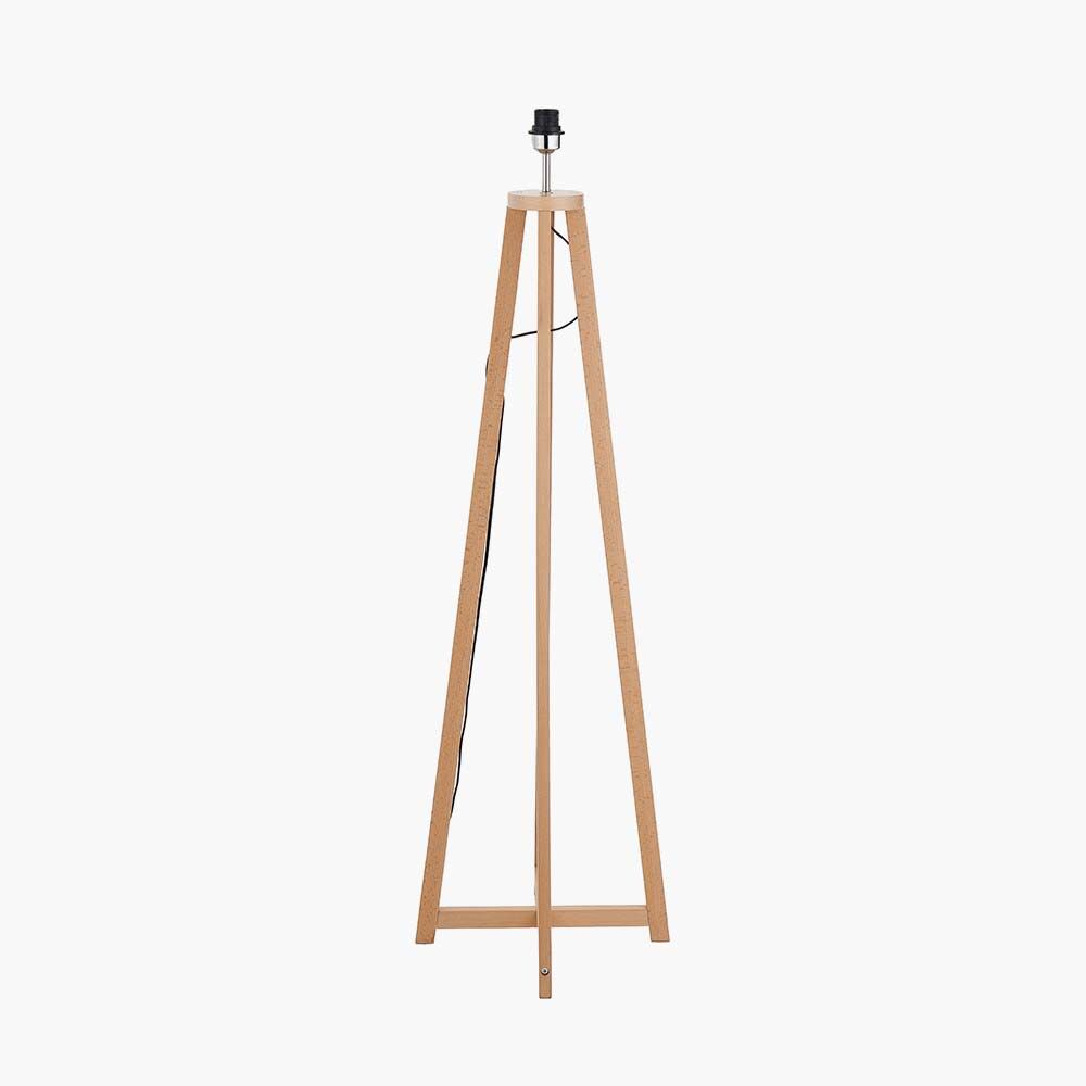 Pacific Whitby Natural Wood Tapered 4 Post Floor Lamp 32-181-BO