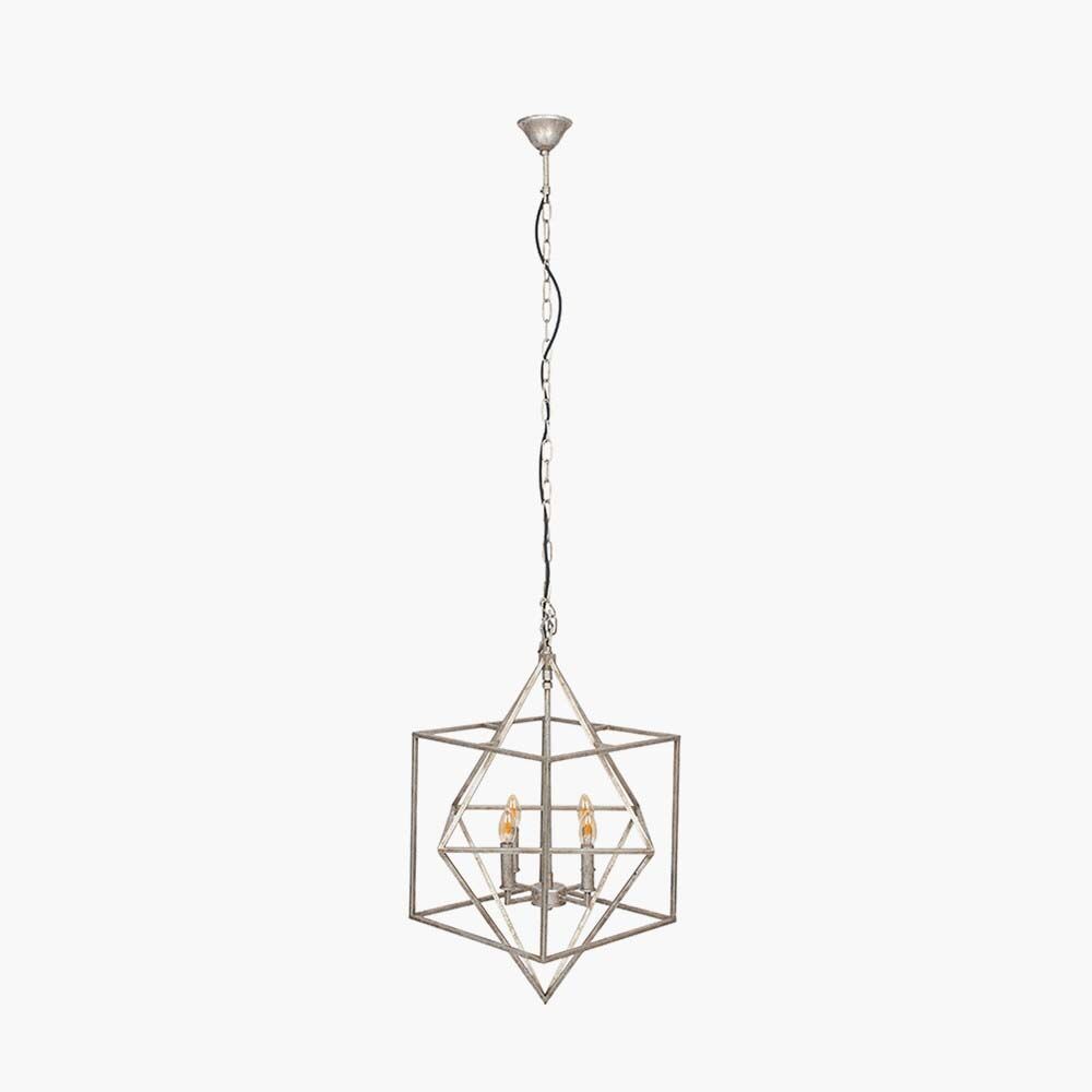Pacific Sirius Antique Silver Metal Multi Arm Cube Pendant 35-332 - Image 4