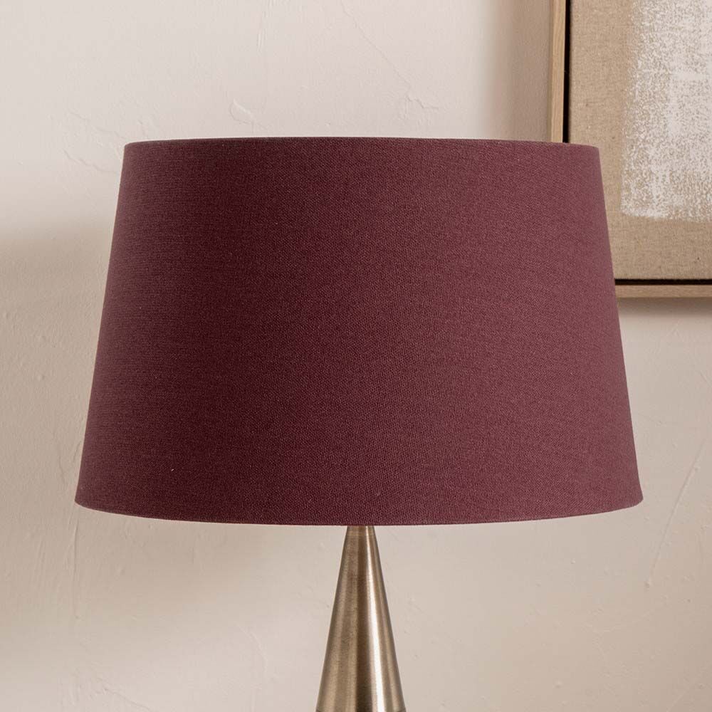 Pacific Winston 40cm Mulberry Handloom Tapered Cylinder Shade 36-001-16RD