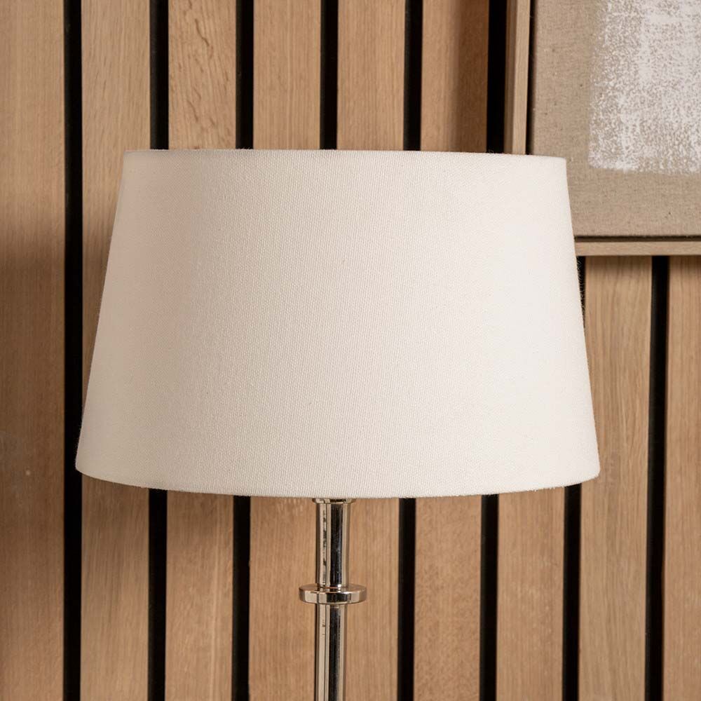 Pacific Winston 45cm White Handloom Tapered Cylinder Shade 36-001-18WH