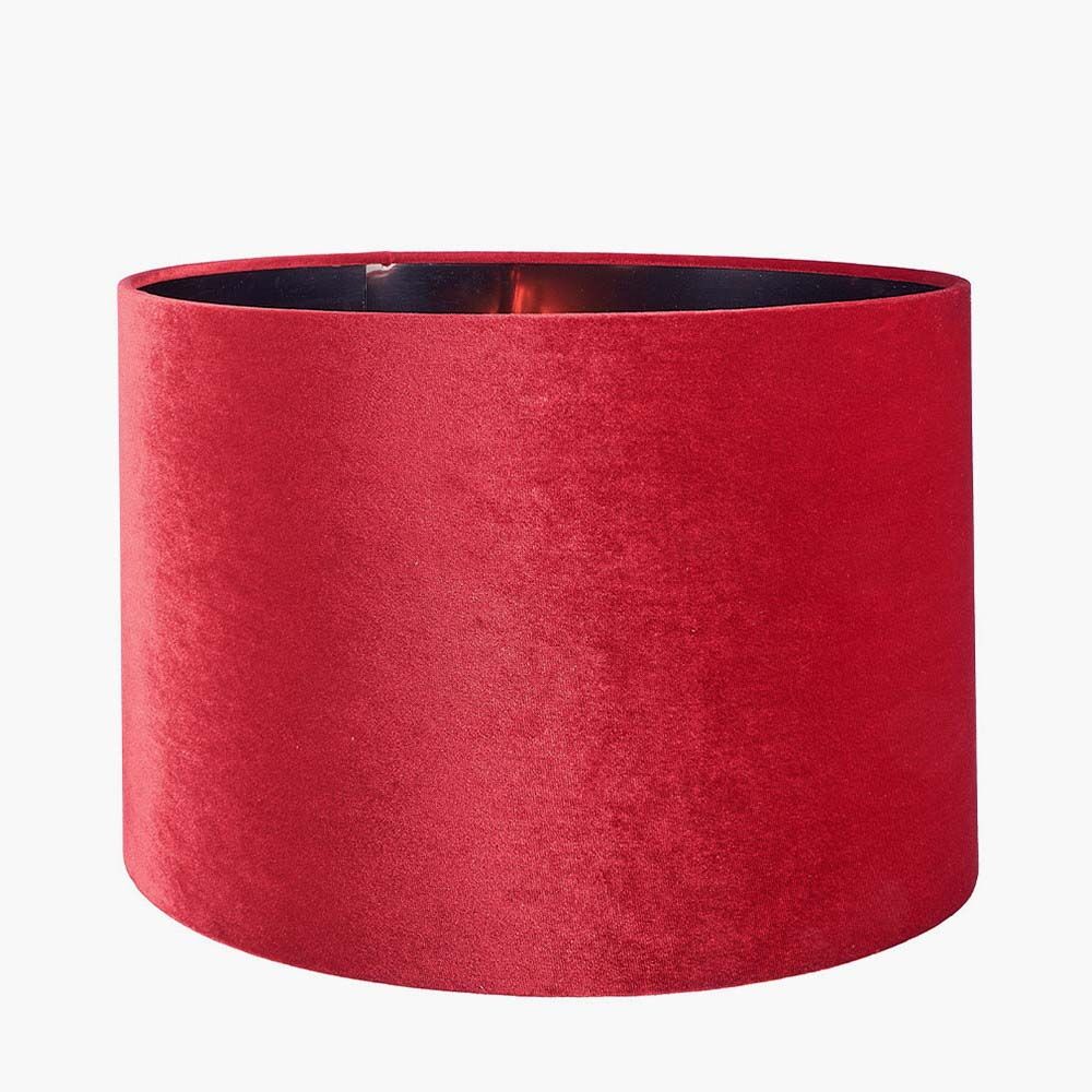 Pacific Bow 30cm Red Velvet Cylinder Shade 36-041-12RE - Image 2