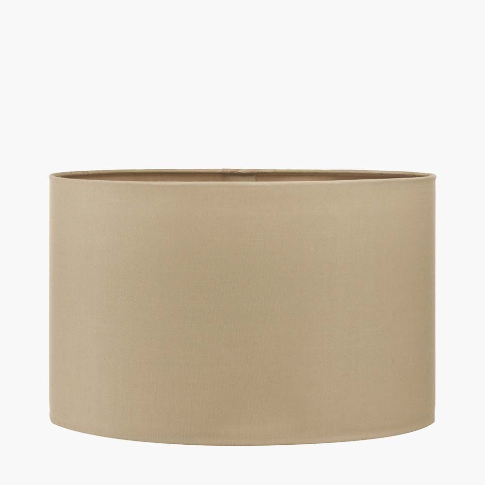Pacific Mia 25cm Taupe Oval Poly Cotton Shade 36-049-10TA - Image 2